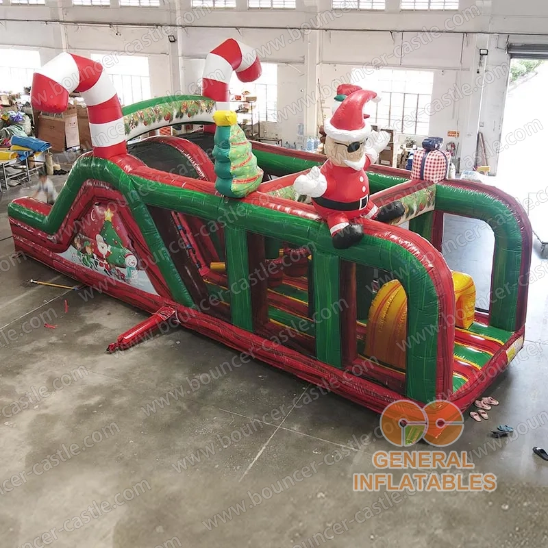 Christmas obstacle course